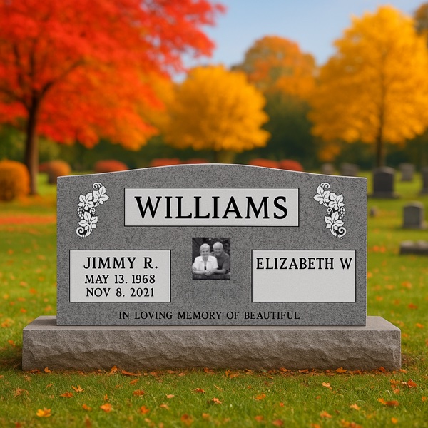 Памятник ДП-006 с аркой карельский гранит